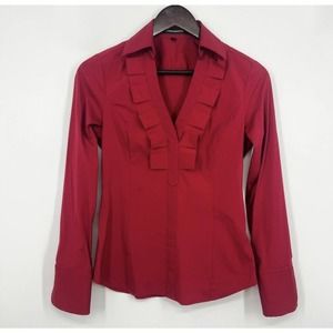 Express Design Studio  Extra Small XS Womens Long Sleeve V neck Blouse